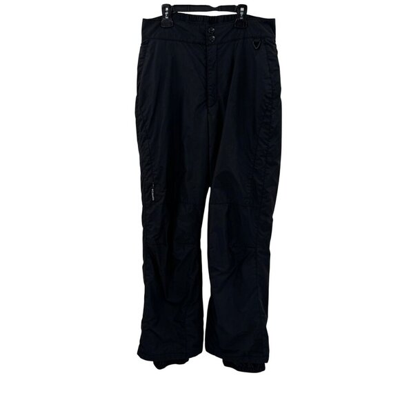 Columbia Black Womens Insulated Snow Pants Elastic Cuffs Zip Pockets Medium - Picture 1 of 11
